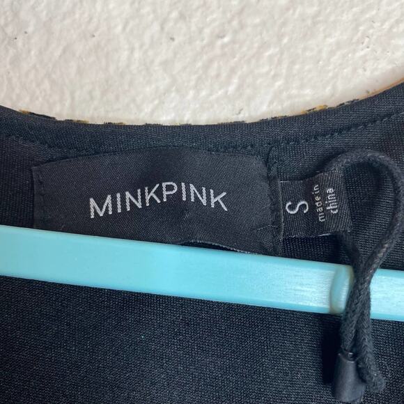 Urban Outfitters MINKPINK Velour Leopard Animal Print Skater Mini Dress Sz S - Picture 5 of 5